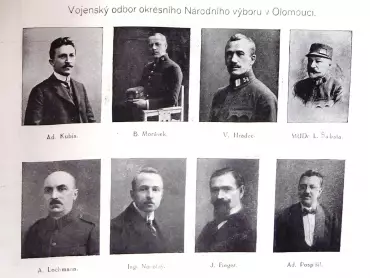 Vojenský odbor Okresního národního výboru v Olomouci. Obrazová příloha k publikaci Paměti okresního Národního výboru olomouckého. Redigoval Jaroslav Minář. Olomouc 1919.